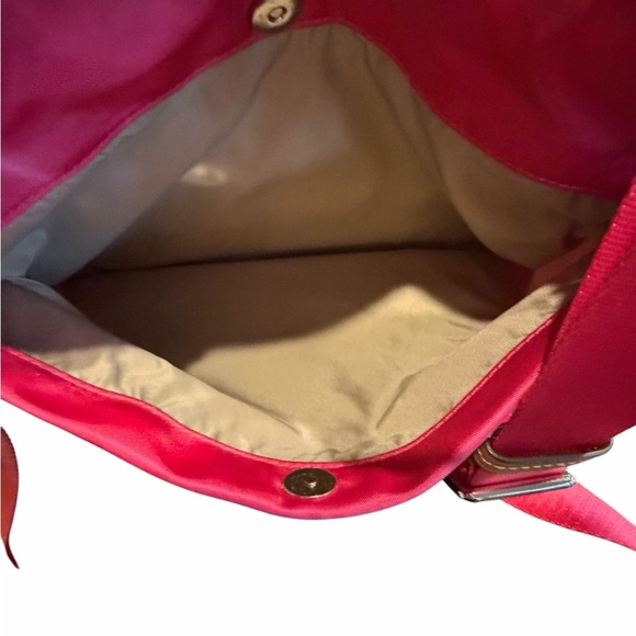 🩷TUMI Hot Pink & Brown Leather Women's Crossbody Bag. Lots of storage! - Picture 2 of 16